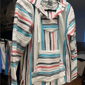 Multicolor Women's Poncho Sweater 🏝️